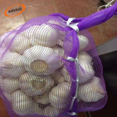 Plastic Woven Leno PE Mesh Bag Garlic Net Bags